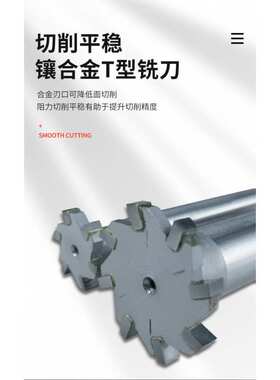 镶合金直柄T型铣刀 T型刀 直径30-32X2X3X4X5X6X8X10X12X14X16