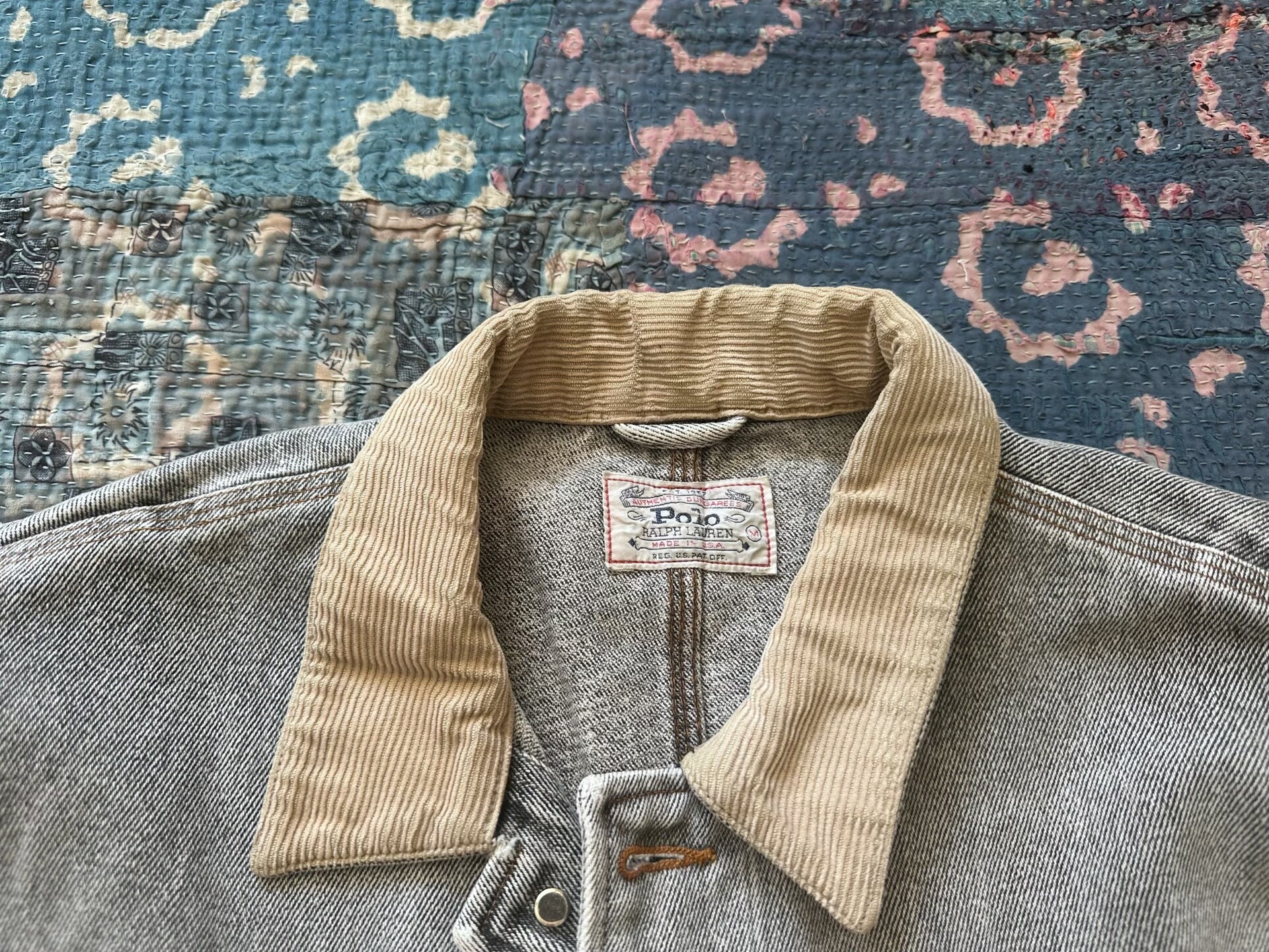 Polo Ralph Lauren 80s Vintage Corduroy Jacket — label