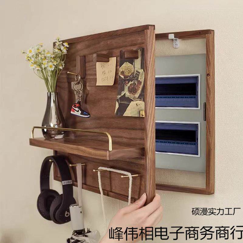 新款家用风电表箱壁挂装饰画餐厅弱电源遮挡挂画配电盒装饰架