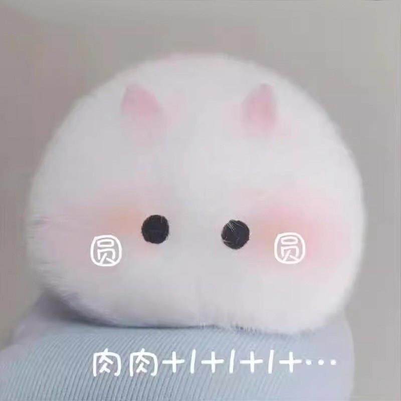 可爱毛绒绒小兔子发夹女光遇cos头饰前额刘海头顶夹无痕一字发卡