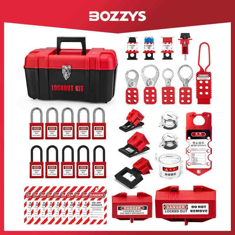 携BOZZYS工业995设备安全L锁TO停工检修便式手O提安全锁具箱组合