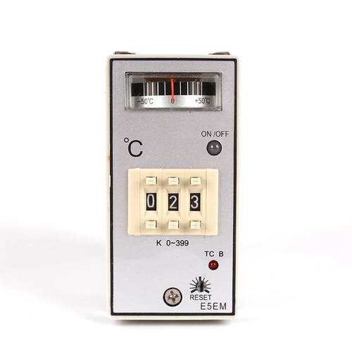 厂家直销指针式温控仪温度控制器E5EM-YR40K K型 0-399度 温控表