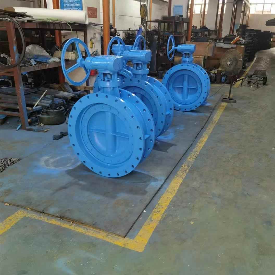 手动软密封双偏心法兰蝶阀D342X-10QDN250DN350