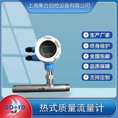 EH6AAB25-T热式气体质量流量计空气流量DN25螺纹接口大流量传感器