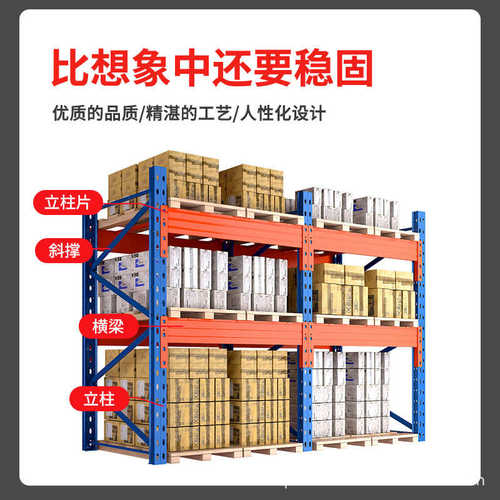 重型仓储板材货架托盘仓库库房承重工厂梁式横工业加厚高位货架