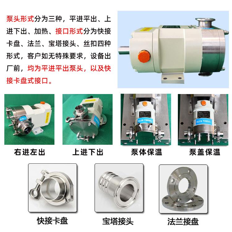 高粘度输送泵火锅底料胶体泵面糊蜂蜜糖浆不锈钢凸轮转子泵