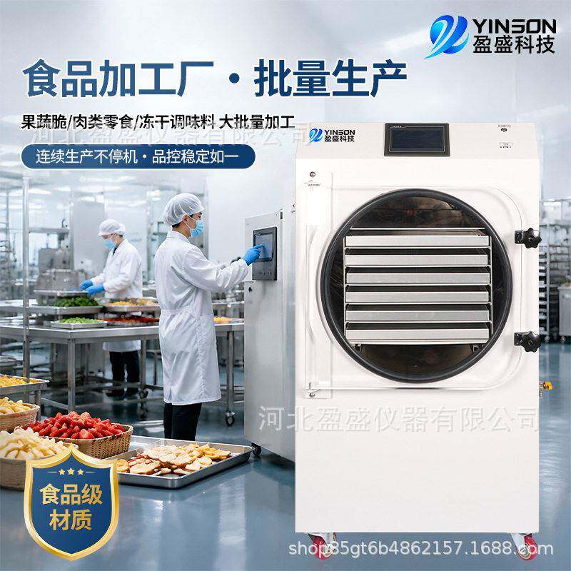 商用型真空冷冻干燥机水果肉类宠物食品虫草椰子水粉咖啡冻干机