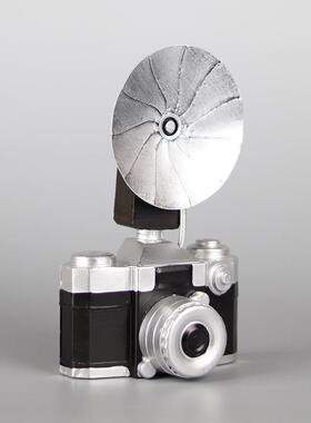 旧古怀照相机模型摆件饰办公室客厅酒吧橱窗陈列美式装296拍摄复