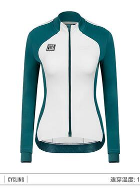 高档Satic地客 秋冬季抓绒通骑行上衣女n 公路自行车勤森保暖骑行