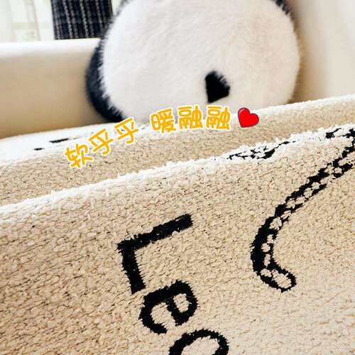 异形沙发垫毛毛纱加厚保暖2025冬季新款直排沙发垫防滑防猫抓盖布