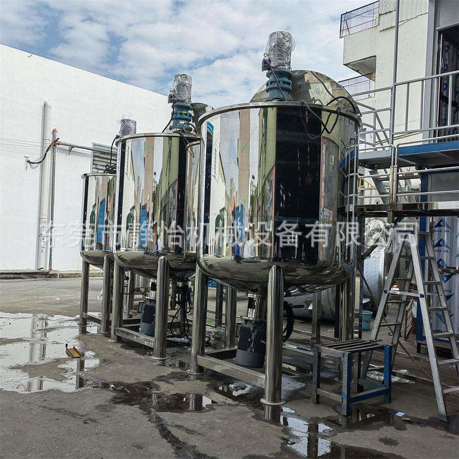食品级液体溶液混合机|甘肃饮料不锈钢搅拌机|电加热搅拌厂家供