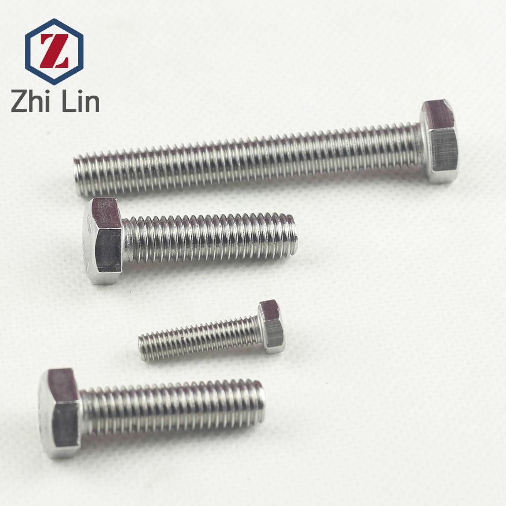 M004不锈钢外六角螺BNEDIN59外六角1螺栓GB78丝厂家直销