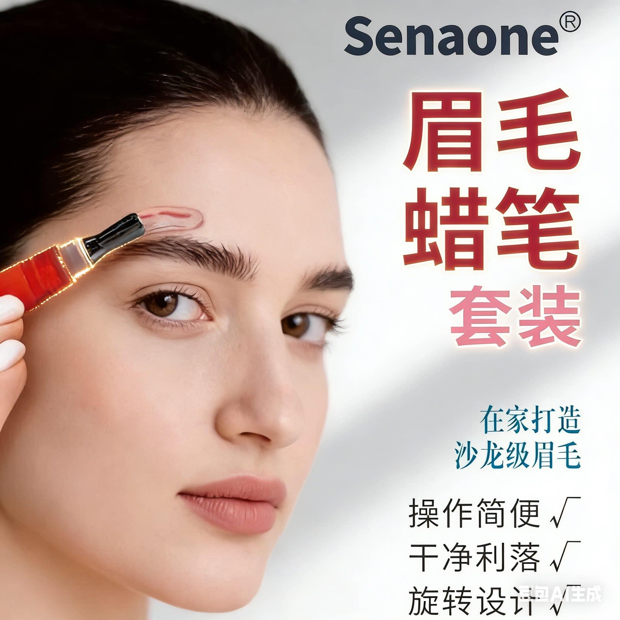 senaone免加热便捷式蜜蜡修眉毛唇部毛蜡笔蜡纸修眉除毛蜡纸学生