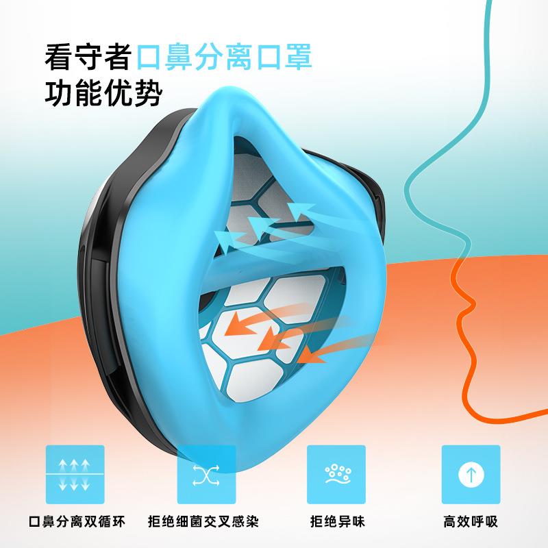 新款直销看守者防尘口罩 口鼻分离防尘口罩 防尘防雾霾口罩 KN95