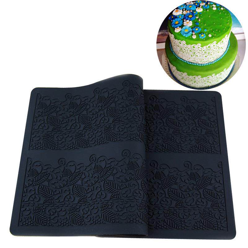 翻糖蕾丝花边硅胶垫 蛋糕花边装饰蕾丝模具 硅胶翻糖模 烘焙工具