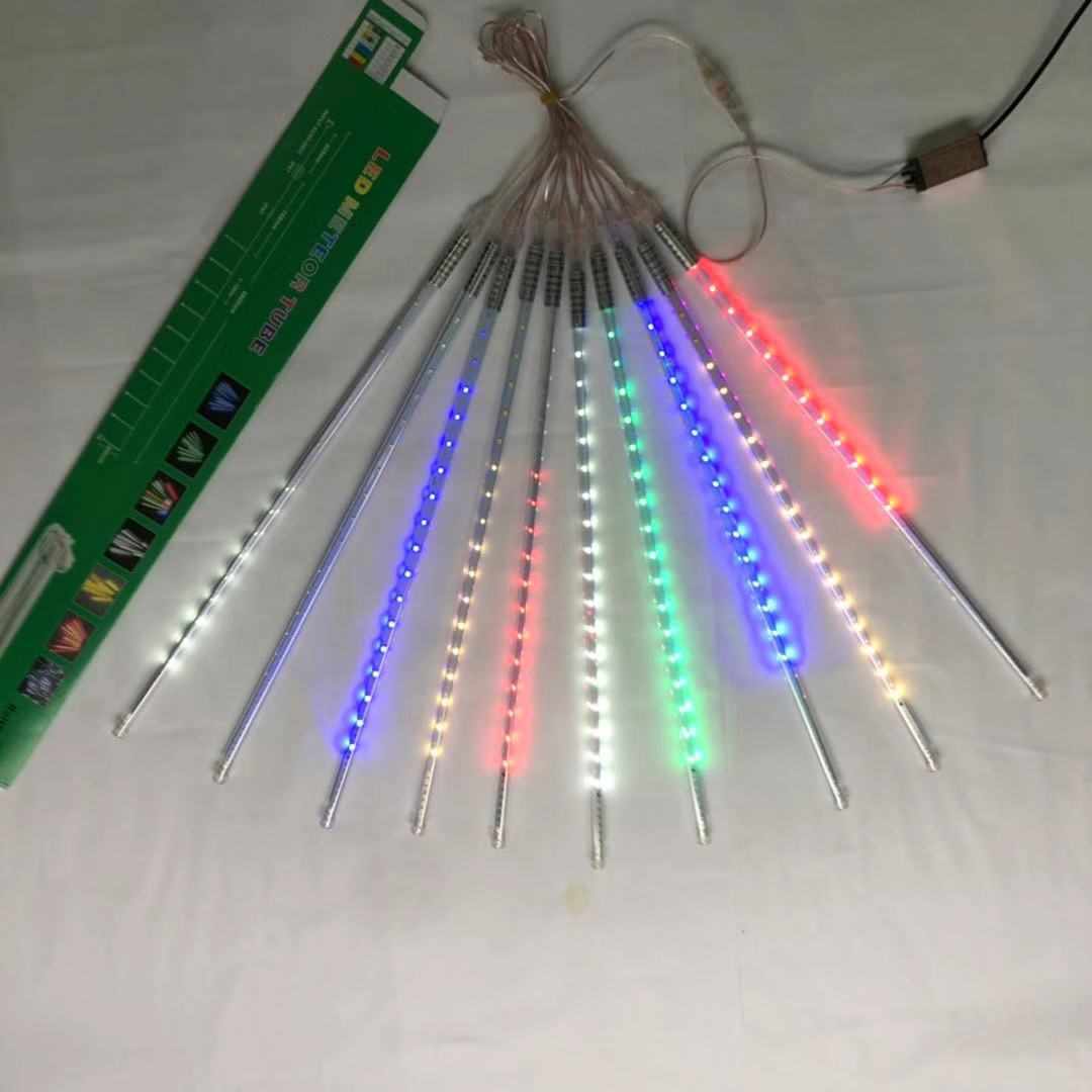 LED流星雨多功能同步跑马彩灯 树木节日灯串流星灯圣诞树装饰彩灯