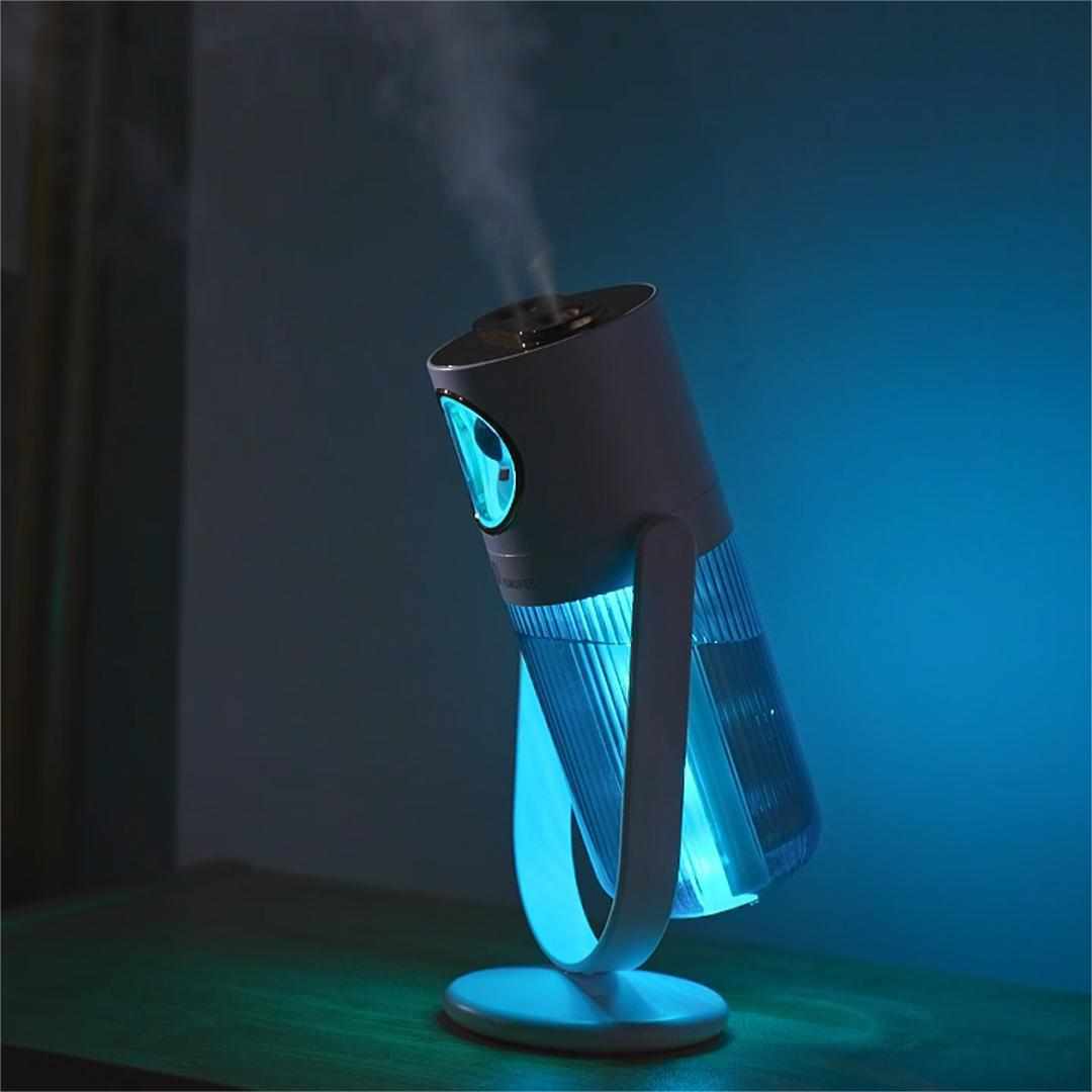 可调节小型迷你双喷加湿卧室宿舍桌面空气家用净化器厂家【厂家】