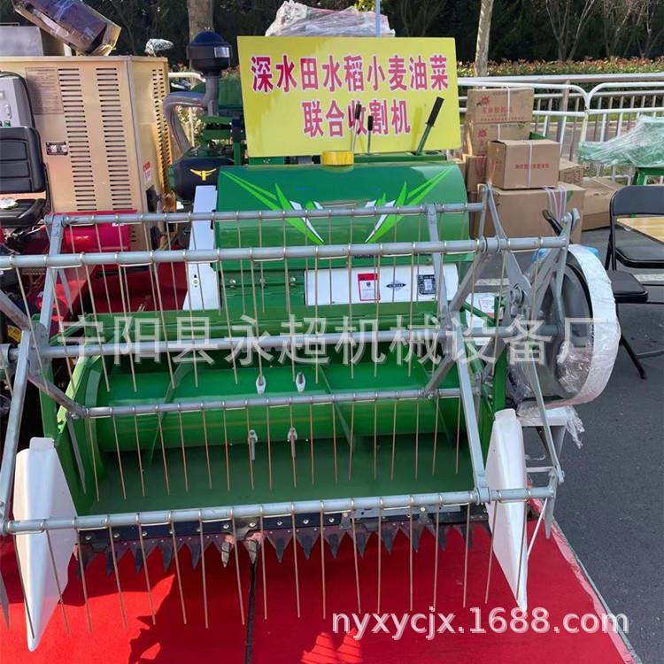 柴油动力水稻水0稻BXC油菜收割机脱粒体一机自走式链轨轮机新款22
