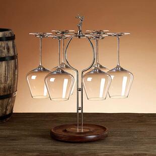 创意物架子高档挂架高脚杯酒红酒杯奢摆件倒挂红酒架家用置轻架架