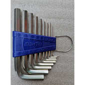 百利合金钢7字形内六角扳手套装 内六方扳手平头内六角工具组套