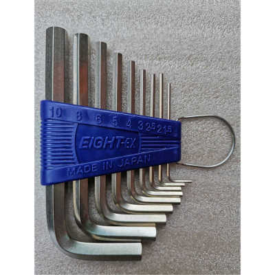 百利合金钢7字形内六角扳手套装内六方扳手平头内六角工具组套