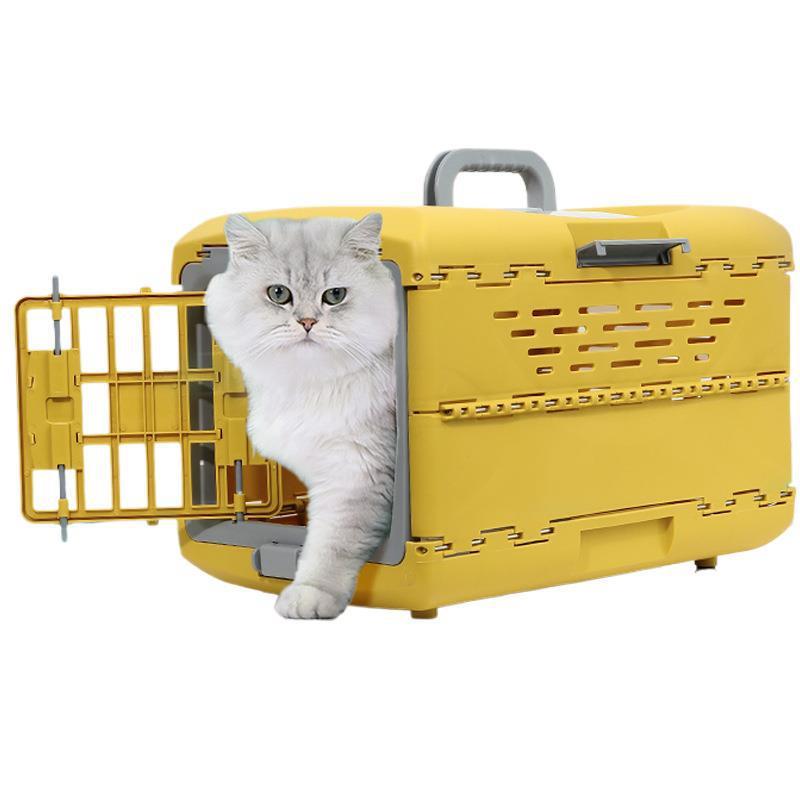 宠物航空箱折叠便携猫车载包狗外出手提笼外贸新品宠物窝