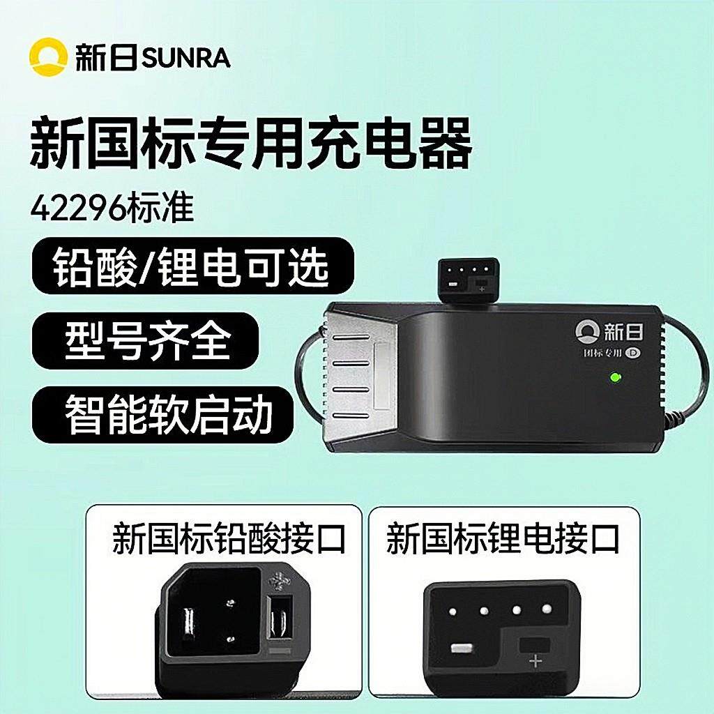 新日电动车新国标充电器防水阻燃充满自停(型号/插头不同不通用)