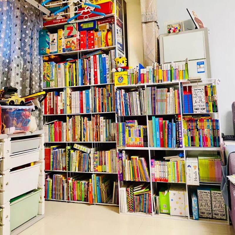 铁秀才儿童书架绘本架儿家用大容量收纳层架经济型图书展示架团购