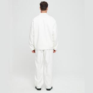 电焊专用全棉 焊工防火星工装 7028 白色 165 佰益 阻燃工作服