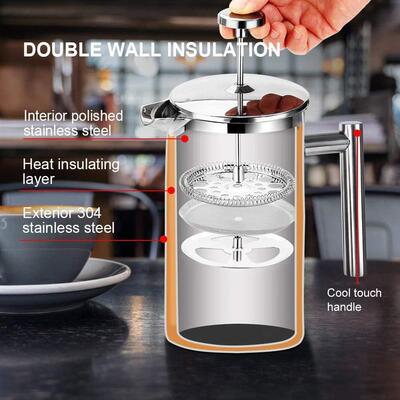 French Press Coffee Maker Insulated Coffee Presses Tea