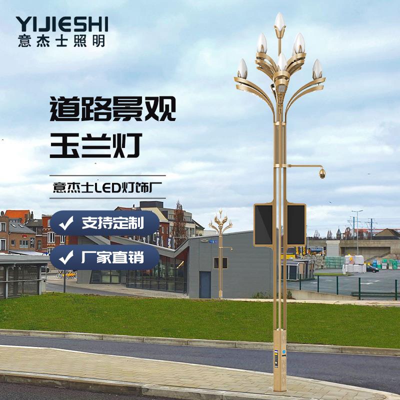 意杰士 户外市电市政工程景观亮化15M智慧系统中华玉兰道路灯