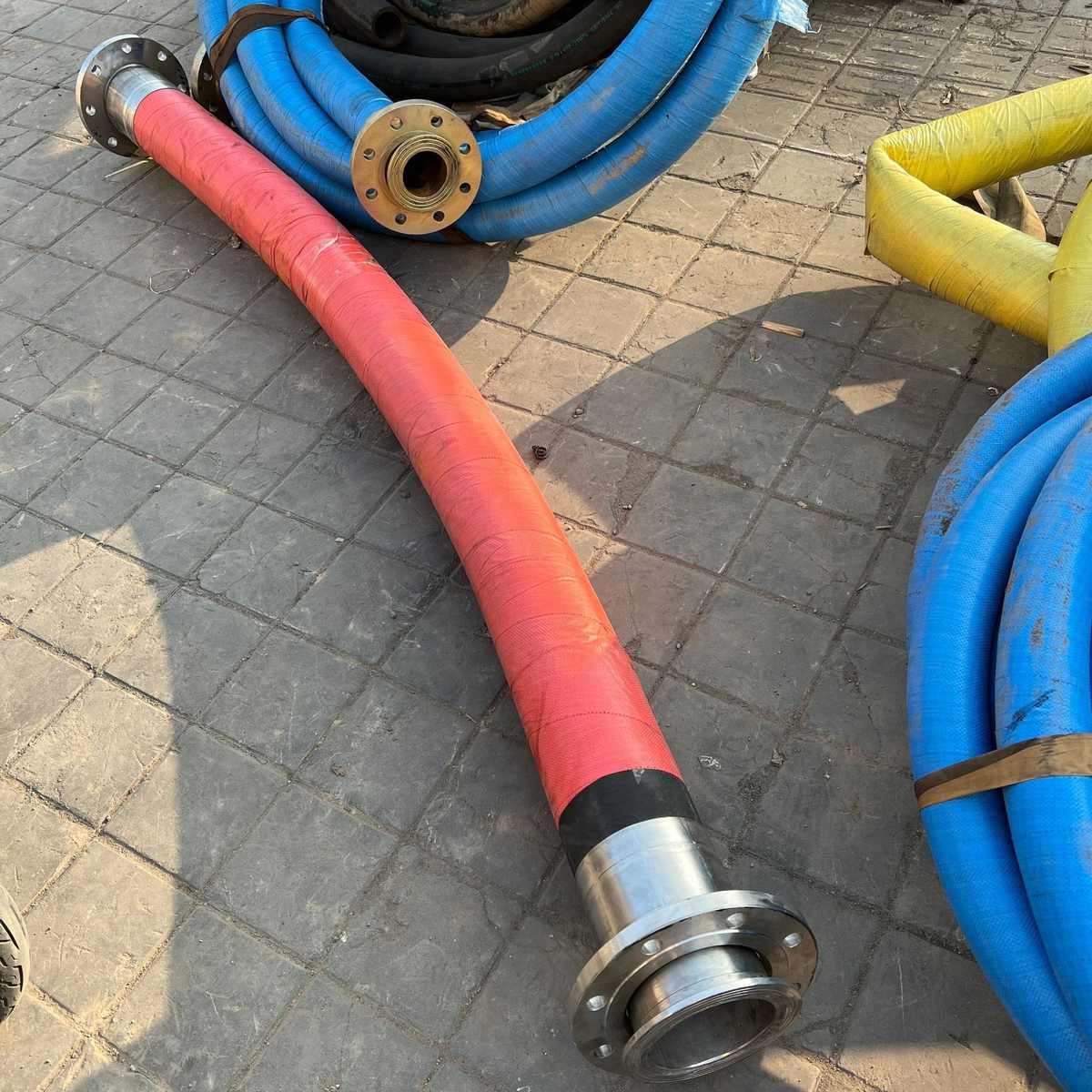 大口径法兰胶管总成 液压油管 耐磨胶管挤压管油管 胶管橡胶水管