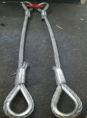 钢丝653绳包护套索具242mm*6m具加保护套钢丝绳索5tm组合吊索具