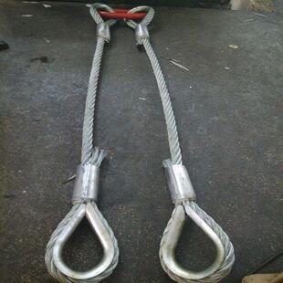 钢丝653绳包护套索具242mm*6m具加保护套钢丝绳索5tm组合吊索具