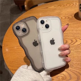 波浪气囊适用苹果15手机壳iphone14promax保护套13硅胶华为mate60镜头12全包xsmax防摔11透明小米12软壳