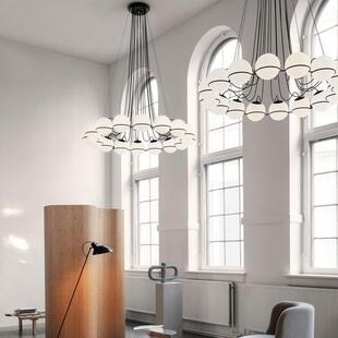 丹麦Astep吊灯法式 中古风挑空客厅灯现代简约复古魔豆餐厅卧室灯