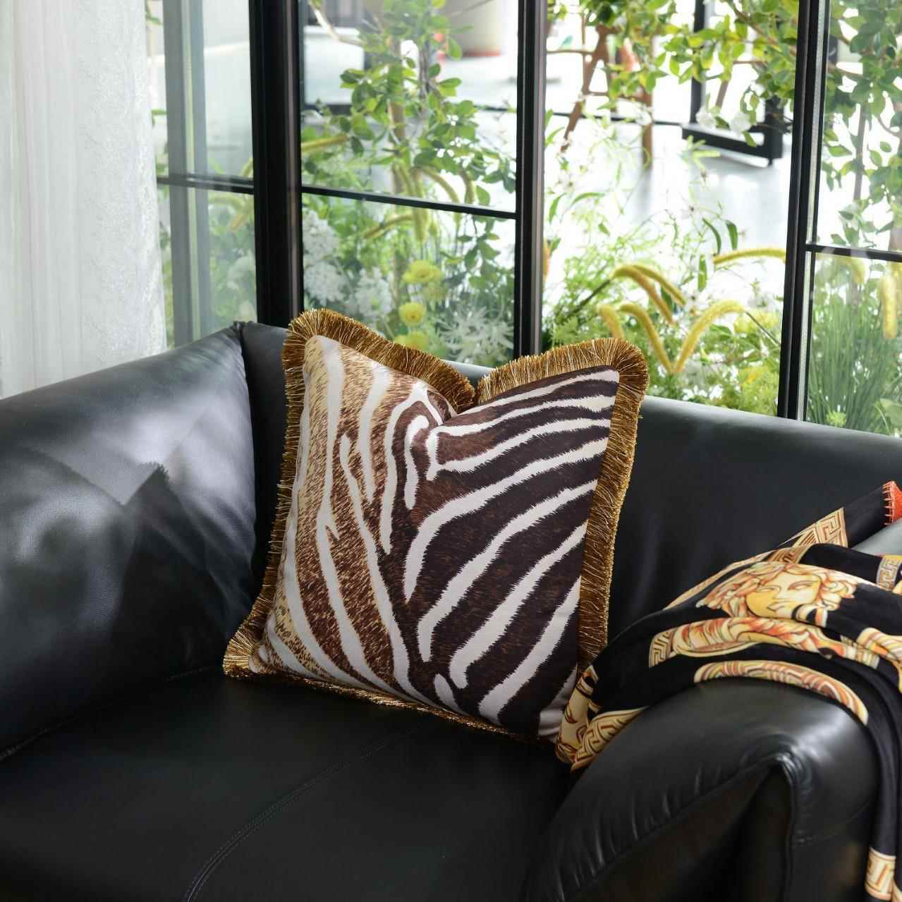 酒店高档双印花鹿皮绒系范抱枕GCL垫圆形面蒲团家居摆饰靠沙发靠