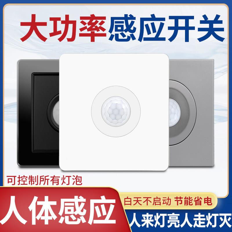 国际电工家用红外感应楼道LED灯白炽灯光感人体感应延时声控开关