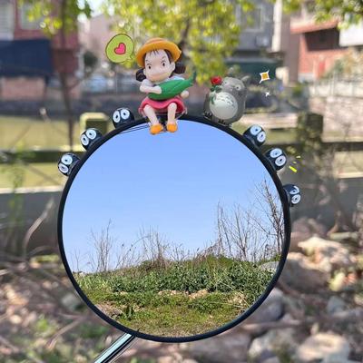 可爱治愈系电动车装饰小配件龙猫小梅摆件后照镜挂件小煤球