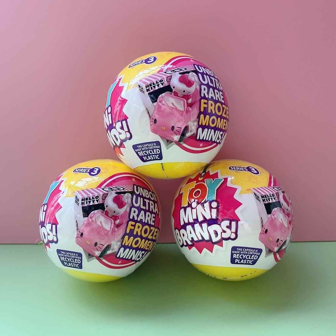 5倍惊喜球惊喜蛋玩具球3代KT球微缩模型mini brands潮玩盲盒
