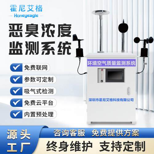 垃圾站污水厂养殖场臭气线恶体检测仪恶臭在线监测系统恶臭检测仪