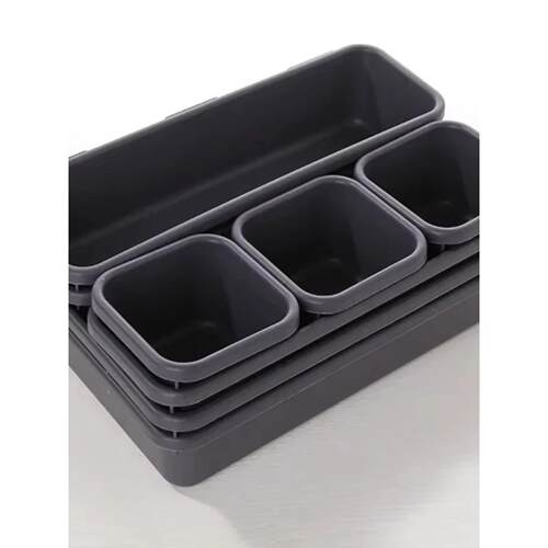 8pcs/set Adjustable Drawer Organizer Box Trays Make Up Cosme