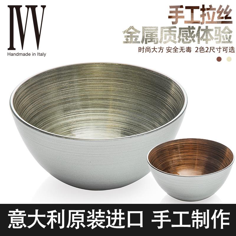 意大利进口手工玻璃碗沙拉碗水果盘北欧家用创意碗客厅饰品盘