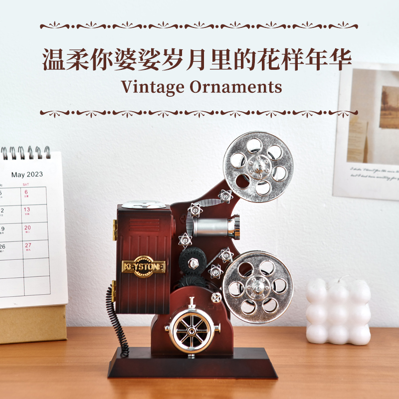 复古留声机电视柜装饰摆件家居饰品音乐盒八音盒怀旧老物件小礼品