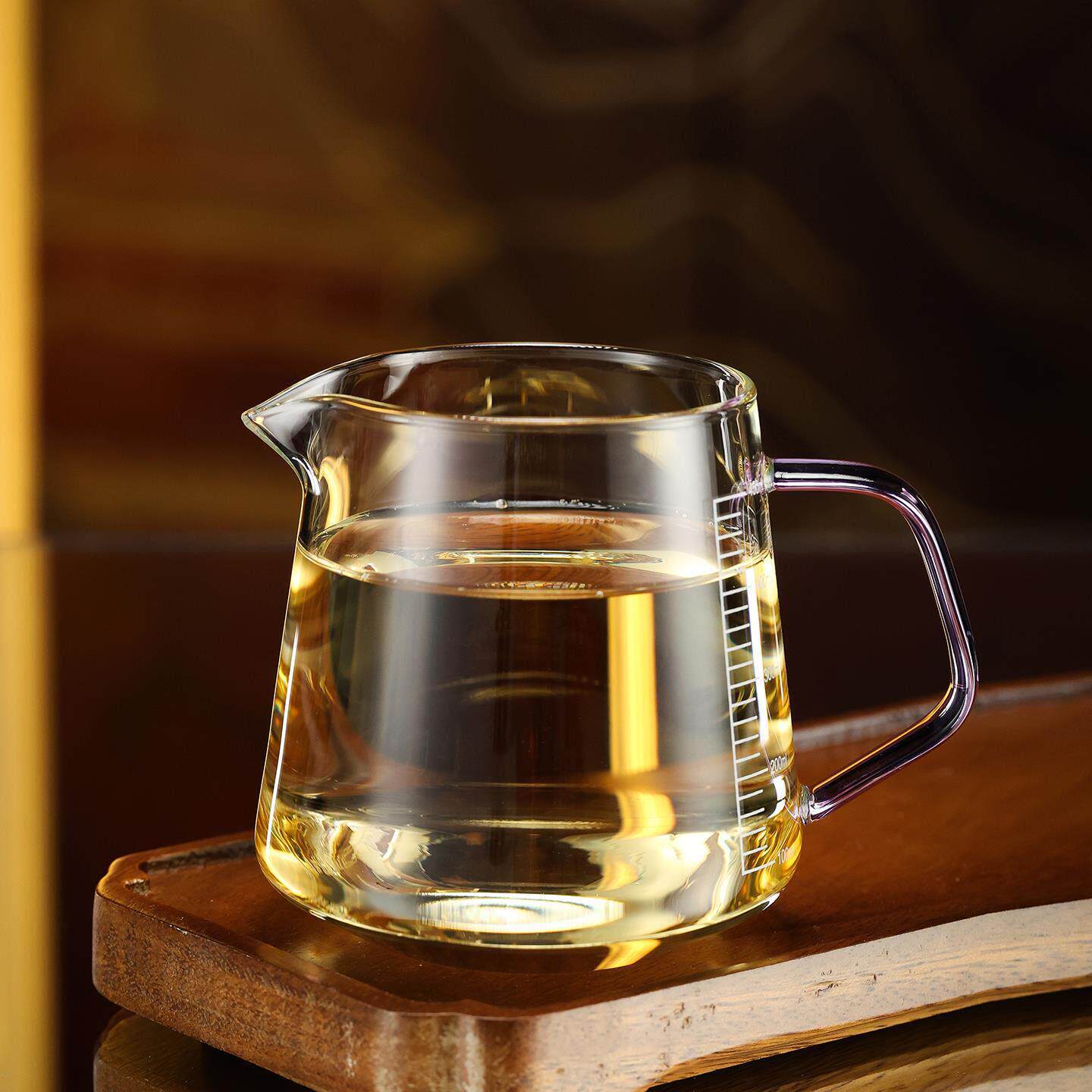 禾器承轩茶海大容量高硼硅玻璃公道杯刻度量杯2025新款咖啡茶器具
