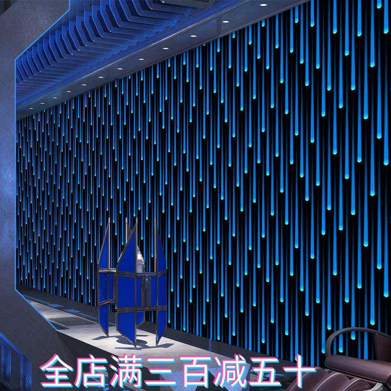 3D立体仿发光科技感星空墙纸网红定制壁纸酒吧KTV包厢包房壁画