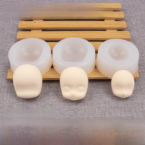 超轻粘土软陶树脂黏土泥塑硅胶脸部模具包子馒头正比Q版 娃娃脸模