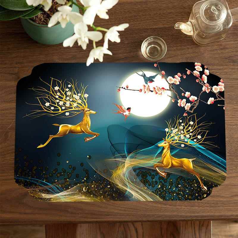 台面沥水垫子厨房吧台杯子碗盘干燥垫茶台洗手台硅藻泥吸水垫隔热