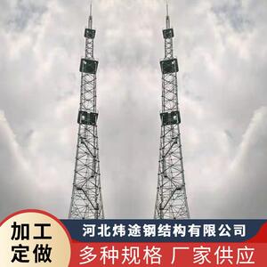 10米视塔频监1视控电楼顶高层工广播信号艺通讯传输角钢电视铁塔