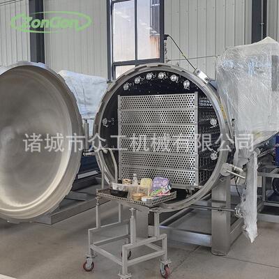 全自动温小金碗燕窝粥喷淋杀菌锅杀菌釜宠物食品灭菌设备厂家